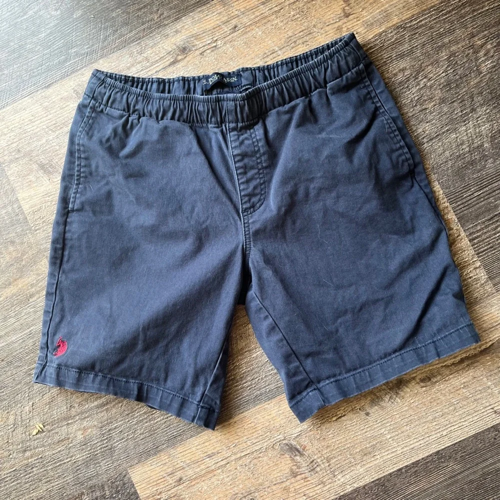 S. Polo ASSN.‎ Pull On Shorts Casual Elastic Waist Flat Front Size S